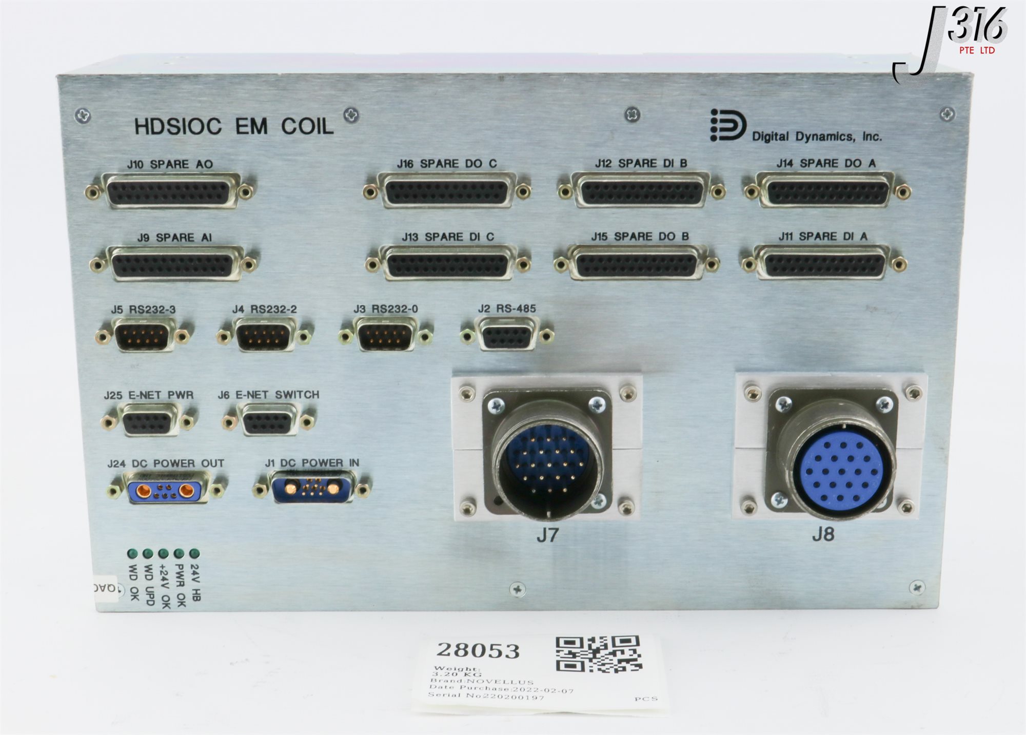 【s】 28053 DIGITAL DYNAMICS NOVELLUS HDSIOC COIL MON IXT, EM COIL 02